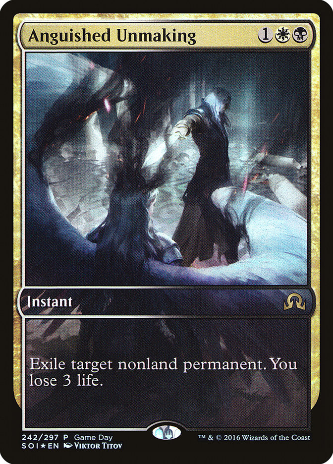 Anguished Unmaking (Game Day) (Extended Art) [Shadows over Innistrad Promos] | Webway Games