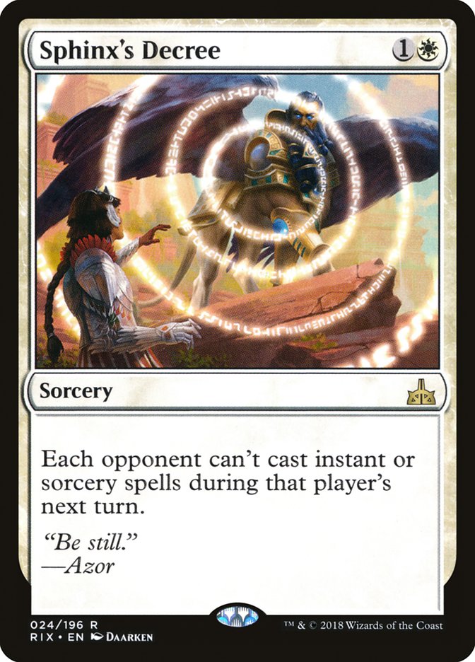 Sphinx's Decree [Rivals of Ixalan] | Webway Games