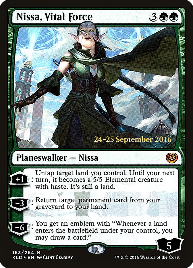 Nissa, Vital Force  (Prerelease) [Kaladesh Prerelease Promos] | Webway Games