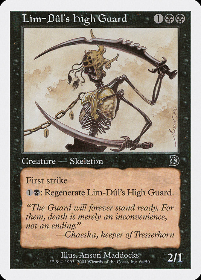 Lim-Dul's High Guard (Holding Sword) [Deckmasters] | Webway Games