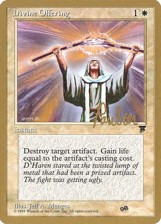 Divine Offering (Preston Poulter) (SB) [Pro Tour Collector Set] | Webway Games