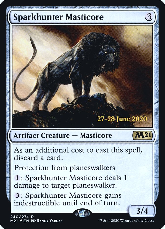 Sparkhunter Masticore  [Core Set 2021 Prerelease Promos] | Webway Games