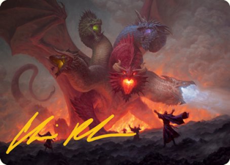 Tiamat Art Card (Gold-Stamped Signature) [Dungeons & Dragons: Adventures in the Forgotten Realms Art Series] | Webway Games