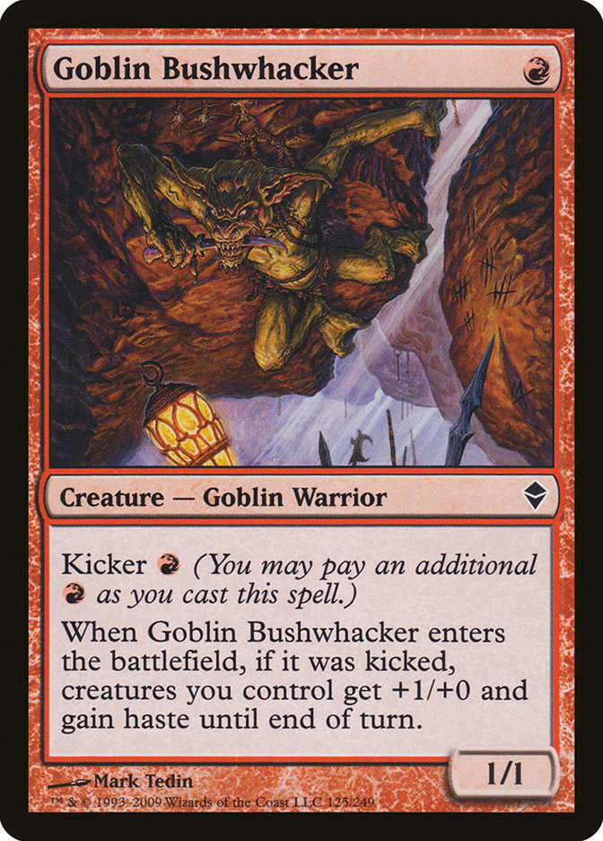 Goblin Bushwhacker [Zendikar] | Webway Games