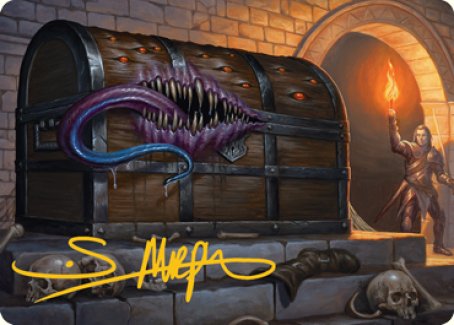 Mimic Art Card (Gold-Stamped Signature) [Dungeons & Dragons: Adventures in the Forgotten Realms Art Series] | Webway Games
