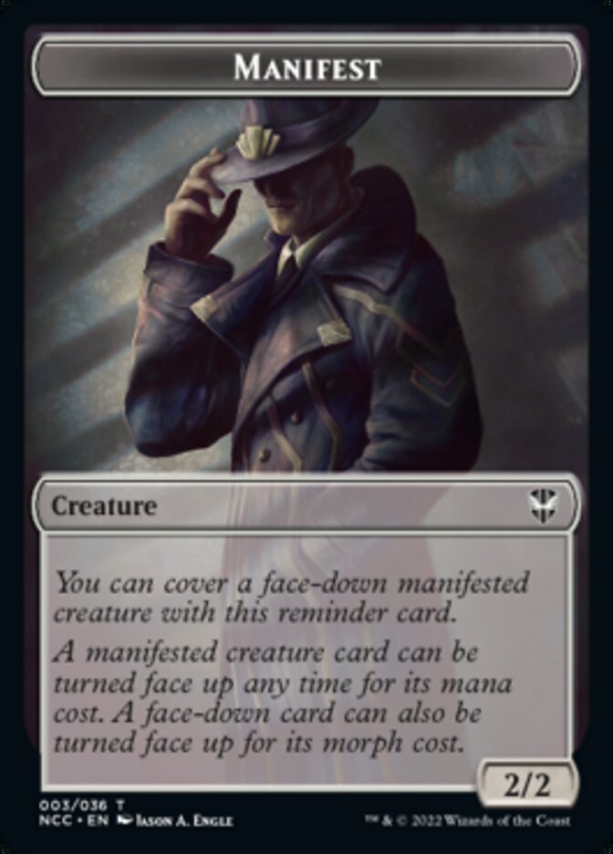Manifest // Copy Double-sided Token [Streets of New Capenna Commander Tokens] | Webway Games