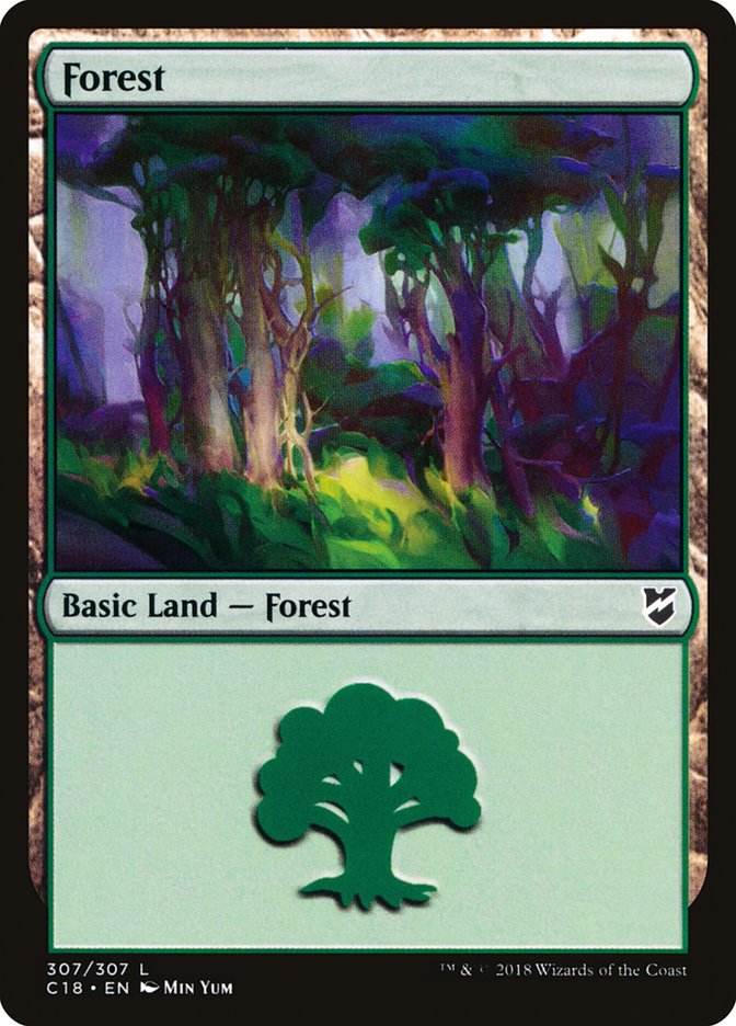 Forest (#307) [Commander 2018] | Webway Games