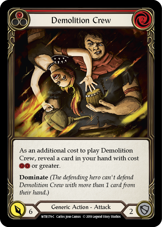 Demolition Crew (Red) [WTR179-C] Alpha Print Normal | Webway Games