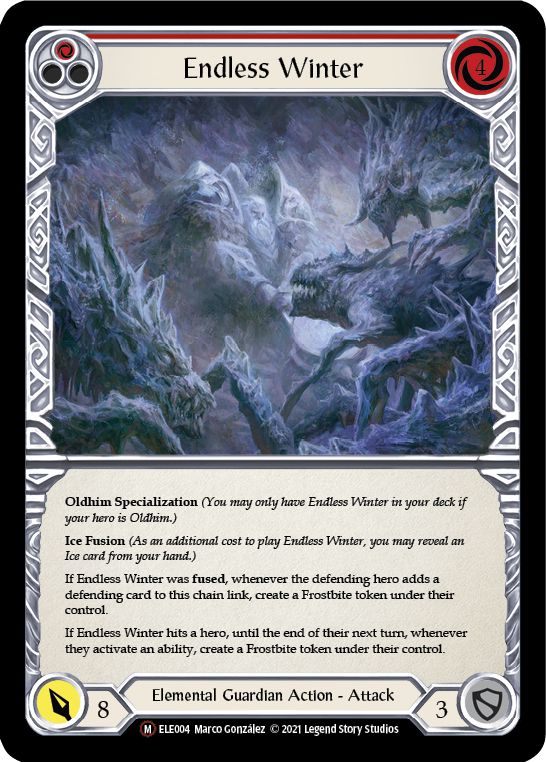 Endless Winter [U-ELE004] Unlimited Rainbow Foil | Webway Games