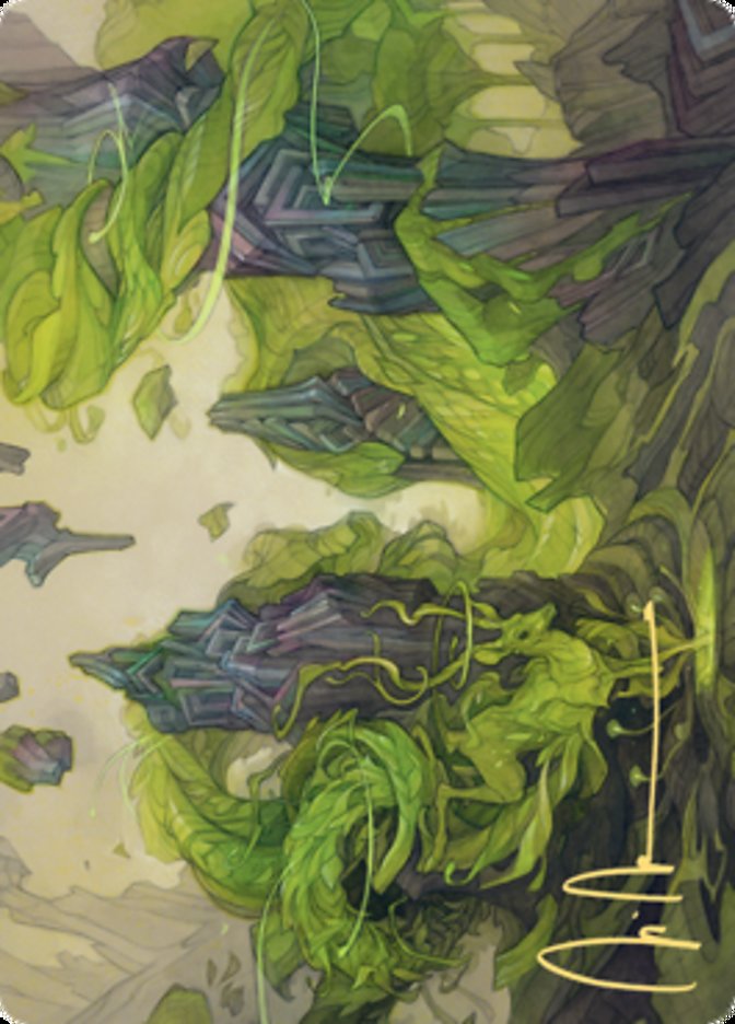 Reclaim the Wastes Art Card (Gold-Stamped Signature) [Zendikar Rising Art Series] | Webway Games