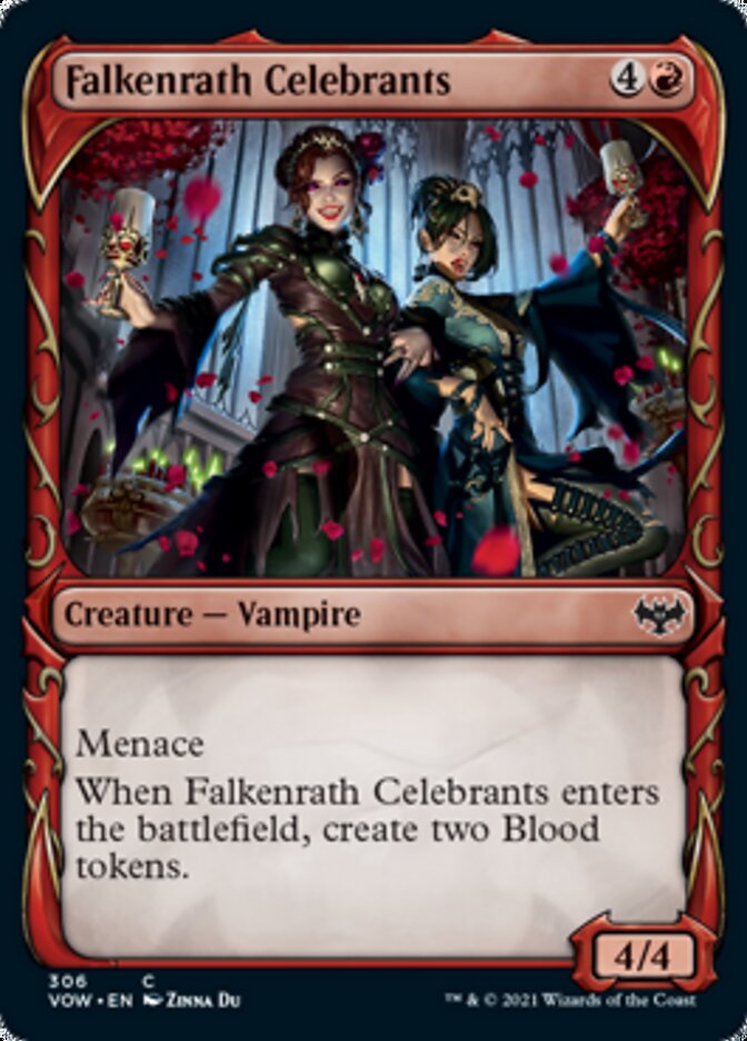 Falkenrath Celebrants (Showcase Fang Frame) [Innistrad: Crimson Vow] | Webway Games