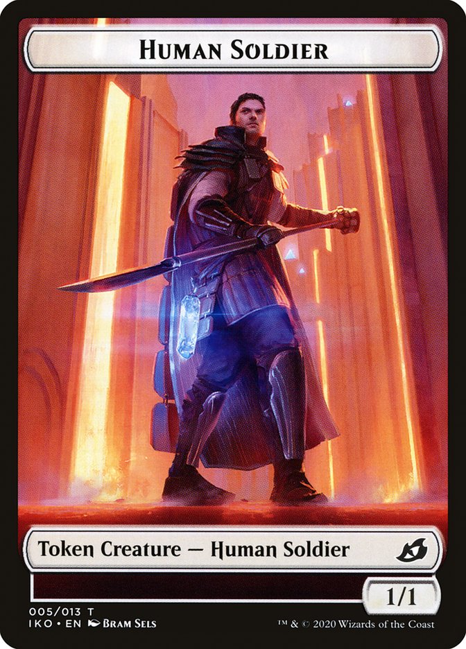 Human Soldier (005/013) [Ikoria: Lair of Behemoths Tokens] | Webway Games