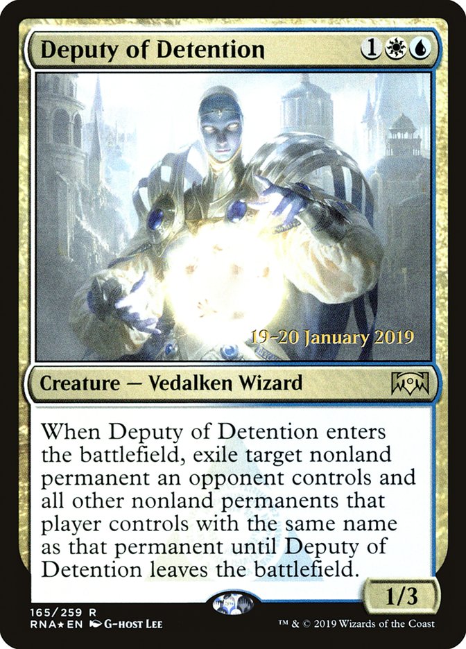 Deputy of Detention [Ravnica Allegiance Prerelease Promos] | Webway Games