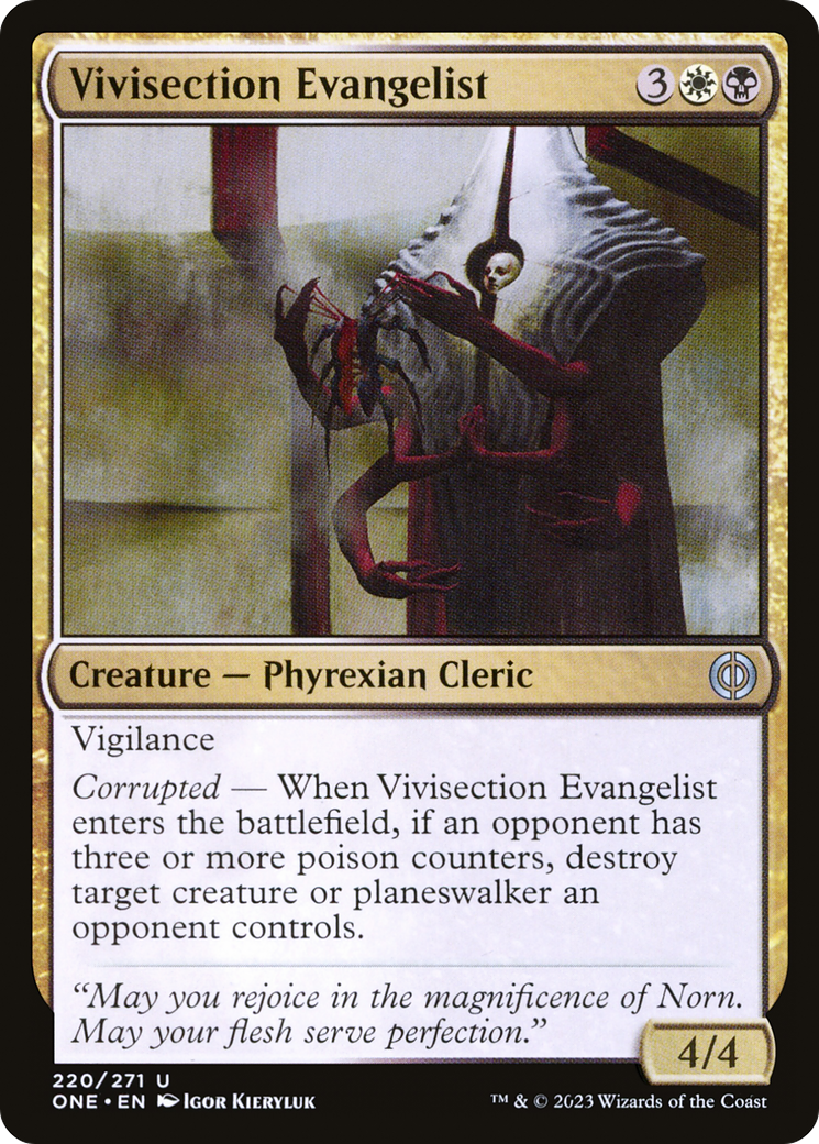 Vivisection Evangelist [Phyrexia: All Will Be One] | Webway Games