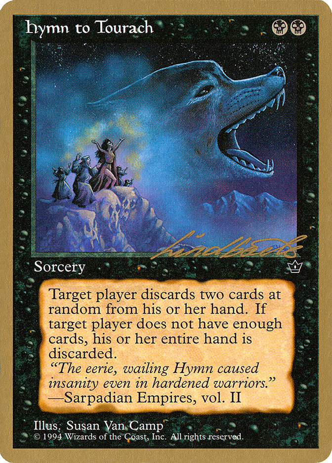 Hymn to Tourach (Wolf) (Leon Lindback) [Pro Tour Collector Set] | Webway Games