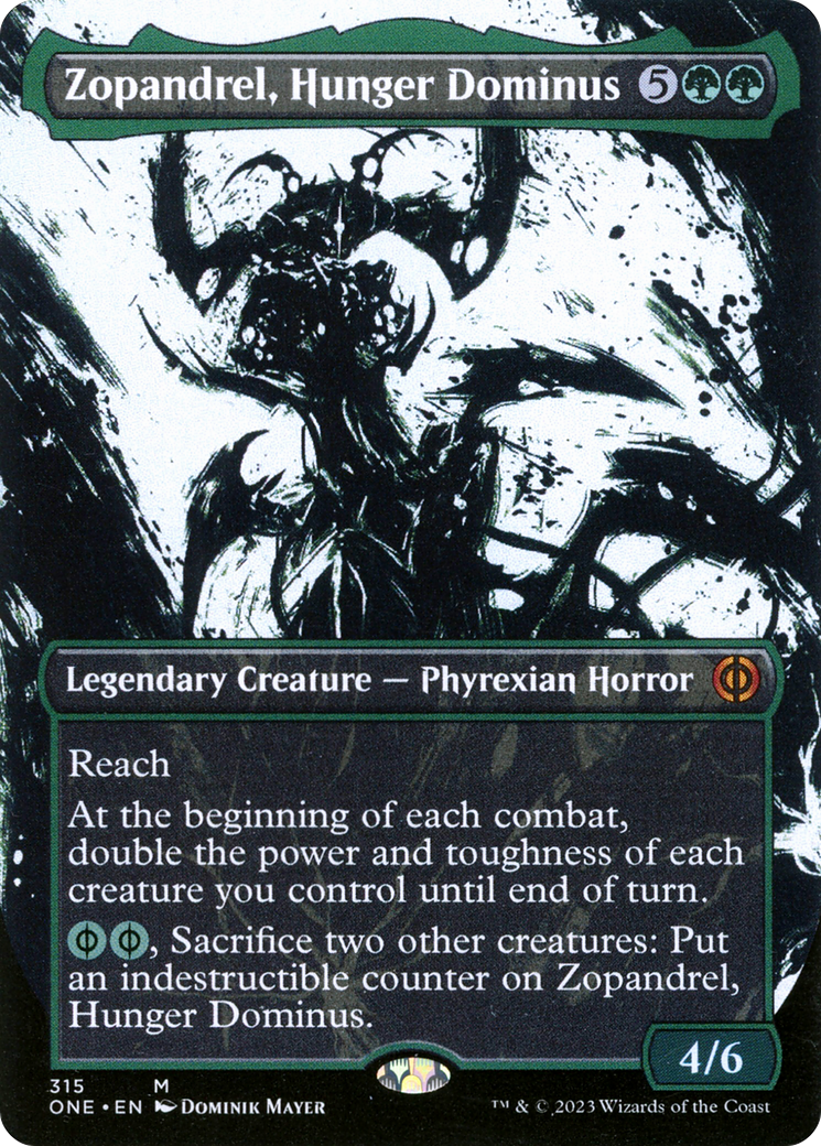 Zopandrel, Hunger Dominus (Borderless Ichor) [Phyrexia: All Will Be One] | Webway Games