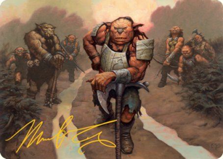 Hobgoblin Bandit Lord Art Card (Gold-Stamped Signature) [Dungeons & Dragons: Adventures in the Forgotten Realms Art Series] | Webway Games