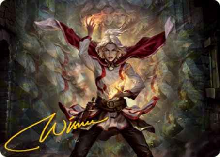 Delina, Wild Mage Art Card (Gold-Stamped Signature) [Dungeons & Dragons: Adventures in the Forgotten Realms Art Series] | Webway Games