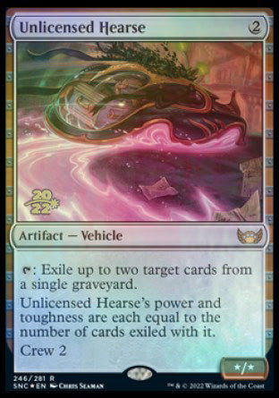 Unlicensed Hearse [Streets of New Capenna Prerelease Promos] | Webway Games