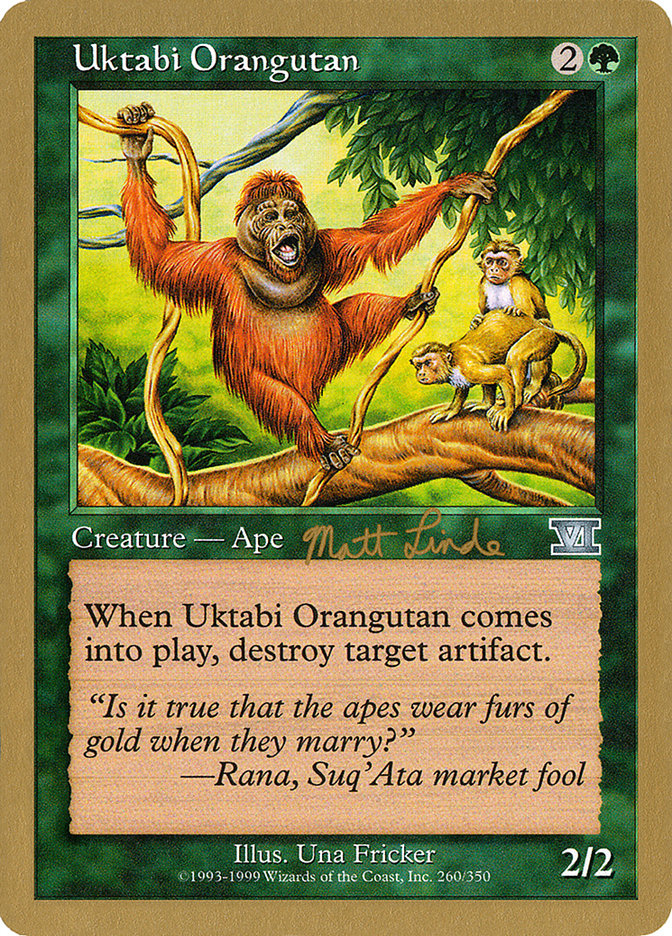 Uktabi Orangutan (Matt Linde) [World Championship Decks 1999] | Webway Games