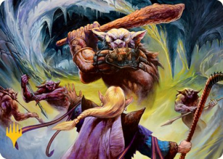 Den of the Bugbear (Dungeon Module) Art Card (Gold-Stamped Signature) [Dungeons & Dragons: Adventures in the Forgotten Realms Art Series] | Webway Games