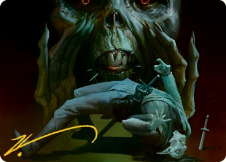 Power Word Kill Art Card (Gold-Stamped Signature) [Dungeons & Dragons: Adventures in the Forgotten Realms Art Series] | Webway Games