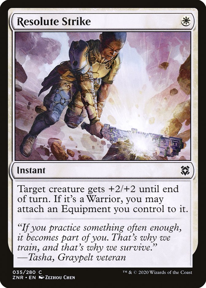 Resolute Strike [Zendikar Rising] | Webway Games