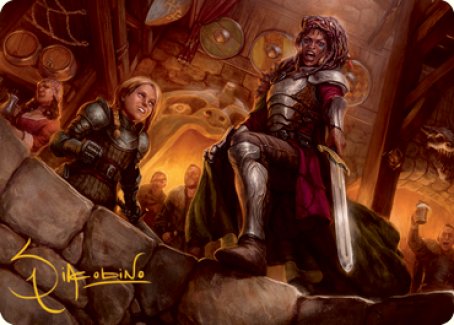Veteran Dungeoneer Art Card (Gold-Stamped Signature) [Dungeons & Dragons: Adventures in the Forgotten Realms Art Series] | Webway Games