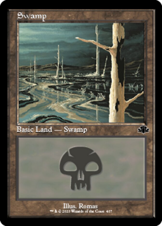 Swamp (407) (Retro) [Dominaria Remastered] | Webway Games