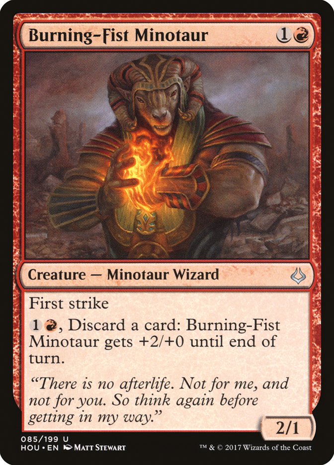 Burning-Fist Minotaur [Hour of Devastation] | Webway Games