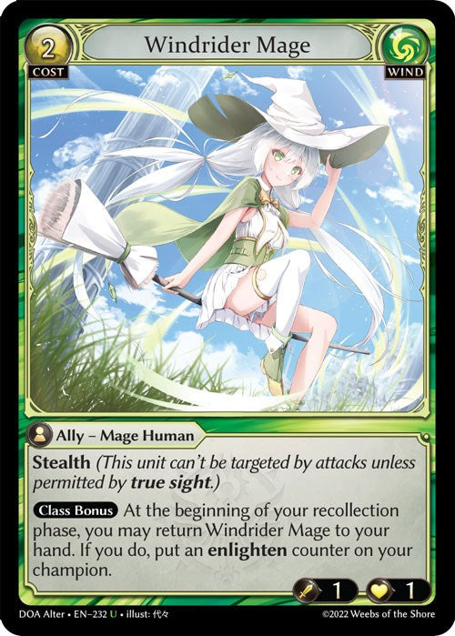 Windrider Mage (232) [Dawn of Ashes: Alter Edition] | Webway Games