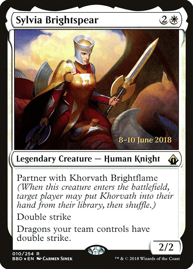 Sylvia Brightspear  (Prerelease) [Battlebond Prerelease Promos] | Webway Games
