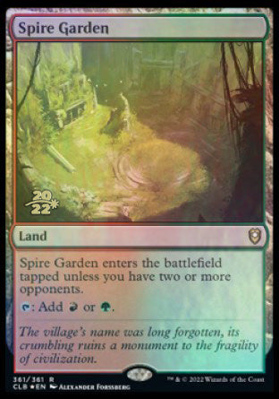 Spire Garden [Commander Legends: Battle for Baldur's Gate Prerelease Promos] | Webway Games