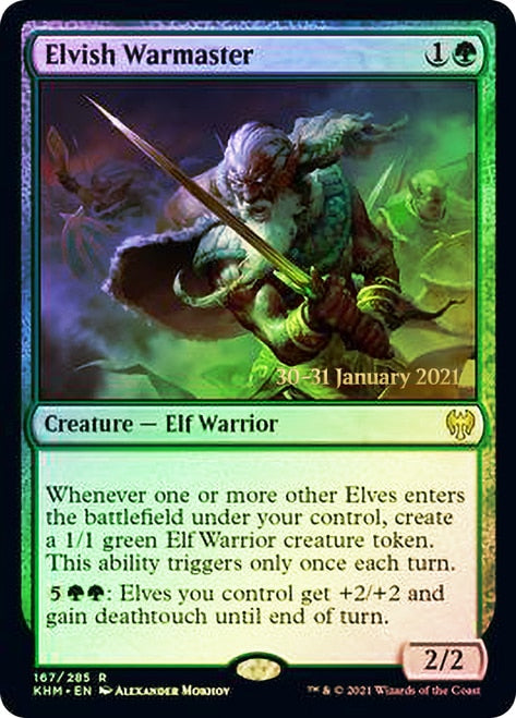 Elvish Warmaster  [Kaldheim Prerelease Promos] | Webway Games