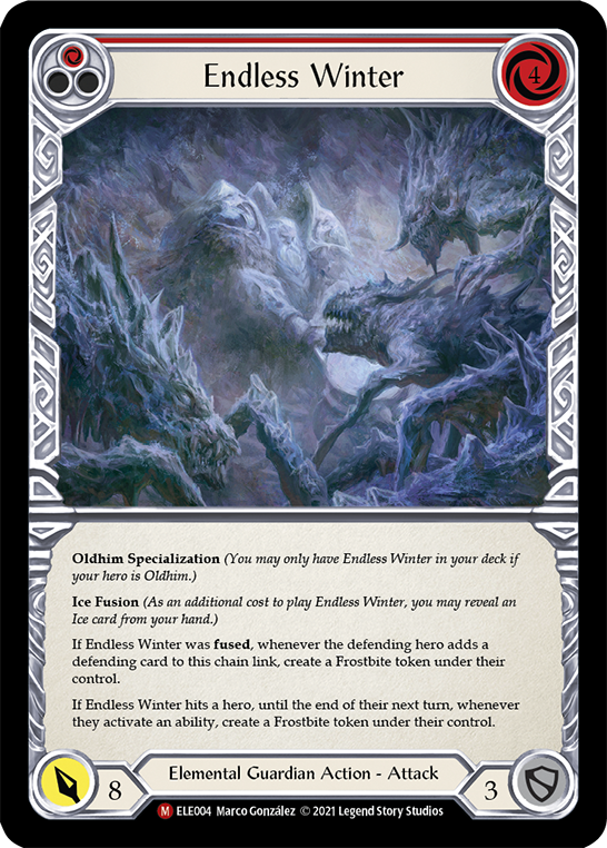 Endless Winter [ELE004] (Tales of Aria)  1st Edition Rainbow Foil | Webway Games