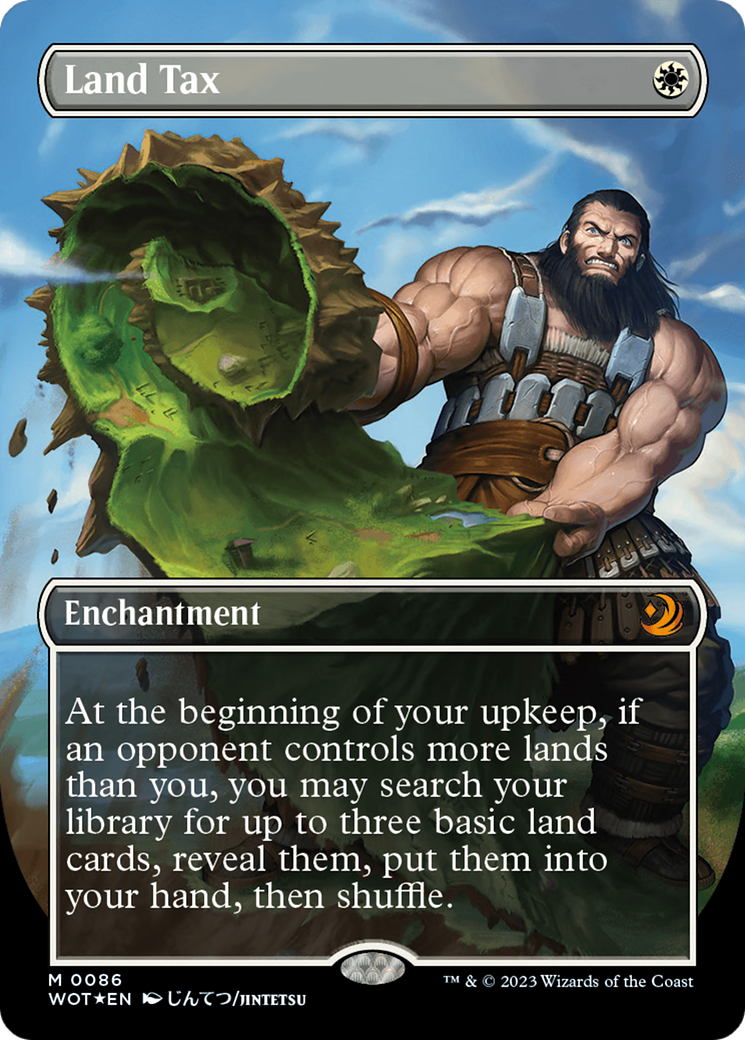 Land Tax (Anime Borderless) (Confetti Foil) [Wilds of Eldraine: Enchanting Tales] | Webway Games