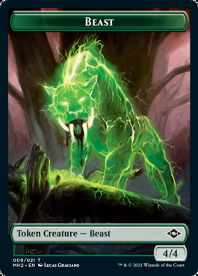 Beast Token // Treasure Token (#21) [Modern Horizons 2 Tokens] | Webway Games