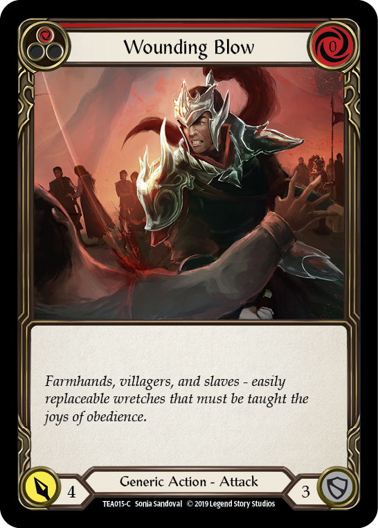 Wounding Blow (Red) [TEA015-C] 1st Edition Normal | Webway Games