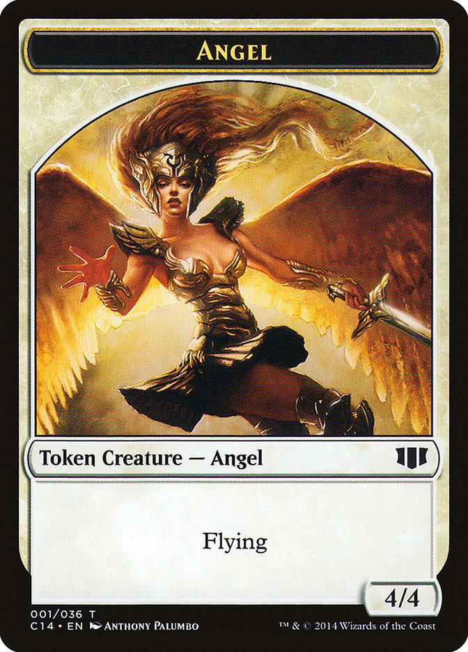 Angel // Cat Double-sided Token [Commander 2014 Tokens] | Webway Games