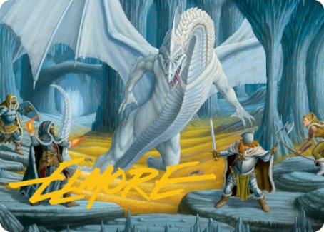 Cave of the Frost Dragon Art Card (Gold-Stamped Signature) [Dungeons & Dragons: Adventures in the Forgotten Realms Art Series] | Webway Games