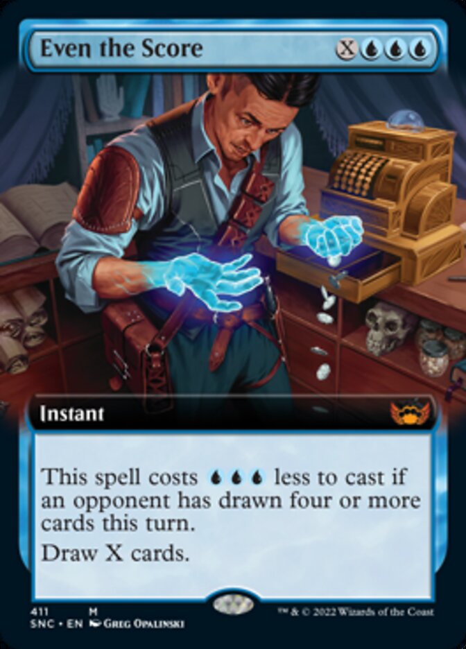 Even the Score (Extended Art) [Streets of New Capenna] | Webway Games