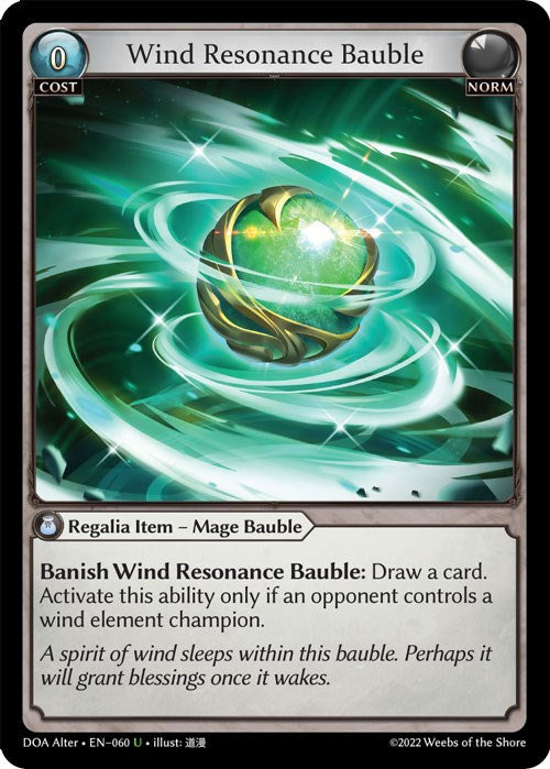 Wind Resonance Bauble (060) [Dawn of Ashes: Alter Edition] | Webway Games