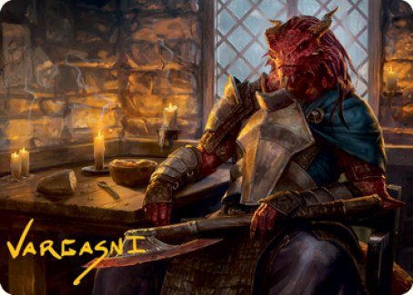 Jaded Sell-Sword Art Card (Gold-Stamped Signature) [Dungeons & Dragons: Adventures in the Forgotten Realms Art Series] | Webway Games