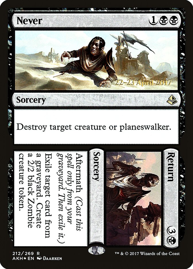 Never // Return  (Prerelease) [Amonkhet Prerelease Promos] | Webway Games