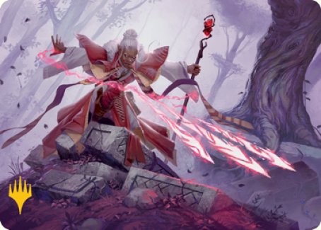 Magic Missile Art Card (Gold-Stamped Signature) [Dungeons & Dragons: Adventures in the Forgotten Realms Art Series] | Webway Games