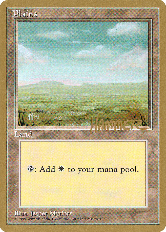 Plains (shr364) (Shawn "Hammer" Regnier) [Pro Tour Collector Set] | Webway Games
