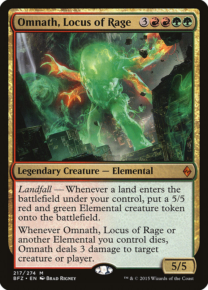 Omnath, Locus of Rage [Battle for Zendikar] | Webway Games