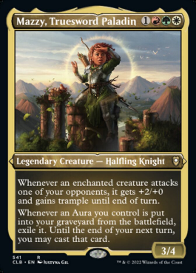 Mazzy, Truesword Paladin (Foil Etched) [Commander Legends: Battle for Baldur's Gate] | Webway Games