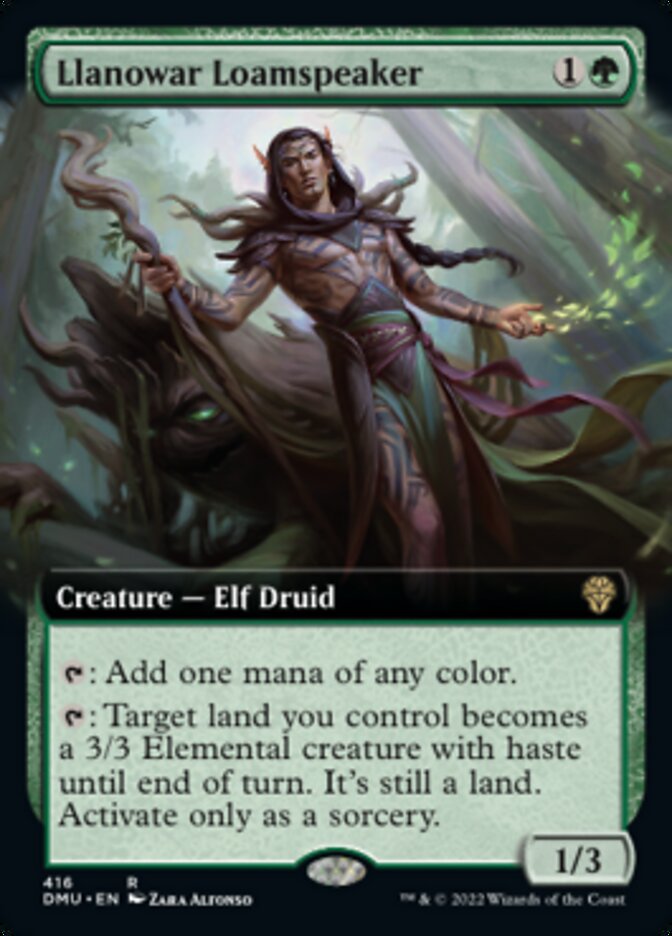 Llanowar Loamspeaker (Extended Art) [Dominaria United] | Webway Games