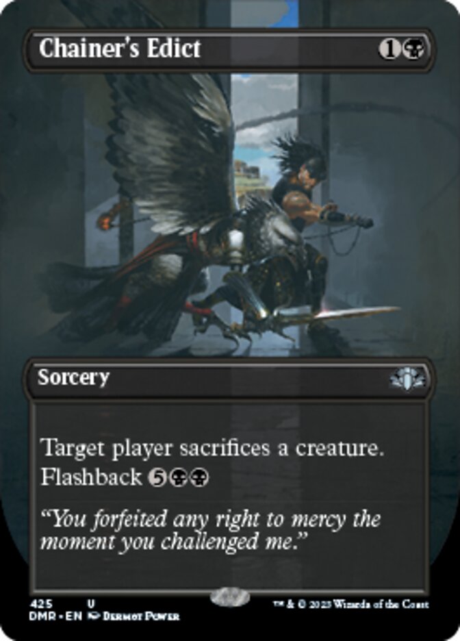 Chainer's Edict (Borderless Alternate Art) [Dominaria Remastered] | Webway Games